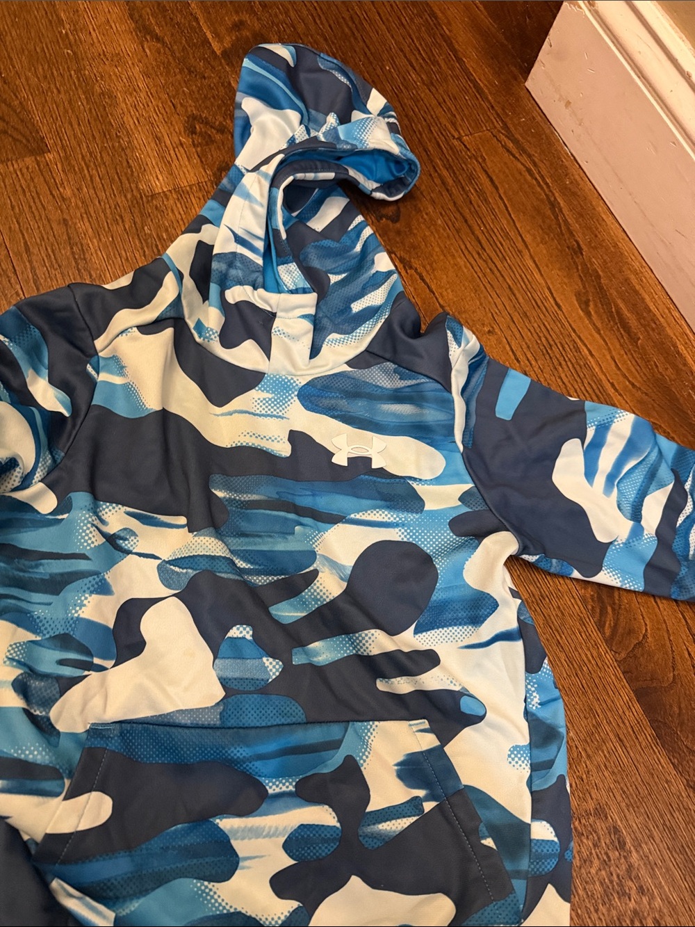 Under Armour Kids Blue & White Camo Hoodie